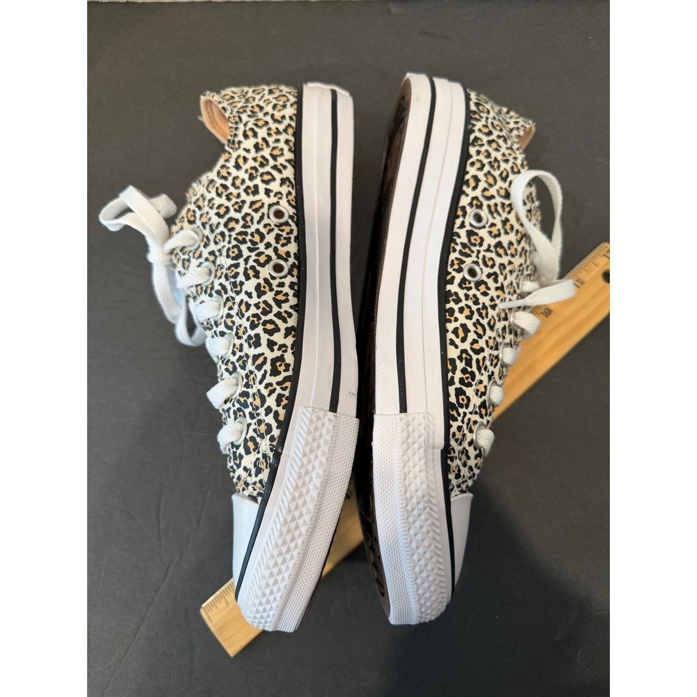 Converse All Star Unisex Leopard Print Low Top Lace Up New Canvas Sneaker Shoes - Picture 6 of 10